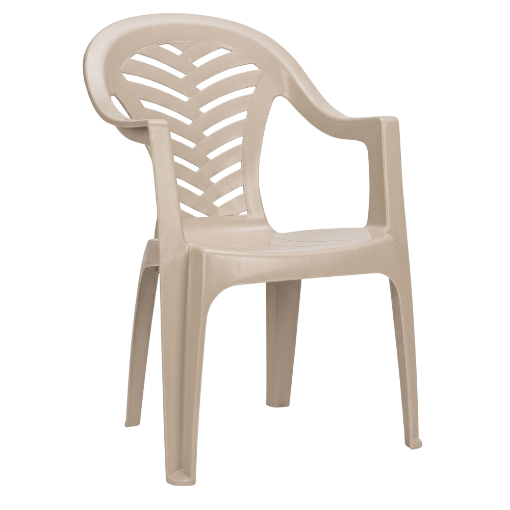Silla para Cafetería al Aire Libre Reciclada - RESOL PALMA RECYCLED - Varios Colores - 4 Puntas Apilable y Protección UV Brazos - 6201 - Resol - NOGAL BEAT - Sillas