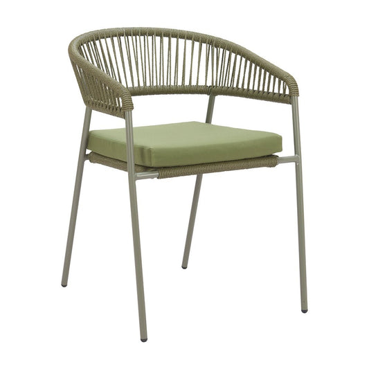 Silla para Hotel y Terraza - ZUO SKYE - Varios Colores - Asiento y Respaldo Tapizados con Tela para Exterior - 704163 - Zuo - NOGAL BEAT - Silla de Terraza