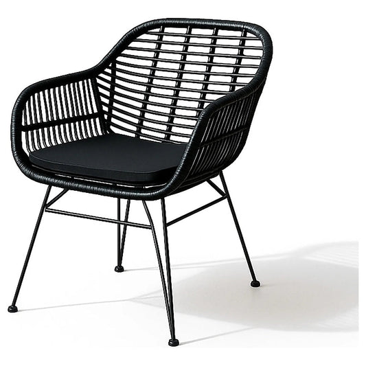 Silla para Jardín y Terraza - KINGSTRONG TOBAGO SILL0905191 - Varios Colores - Asiento y Respaldo en Rattan Sintético - SILL0905191 - Mundo In - NOGAL BEAT - Silla de Terraza