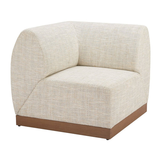 Silla para Restaurante y Jardín - ZUO CHRISTY CORNER - Beige - Asiento y Respaldo Tapizados con Tela para Exterior - 704147 - Zuo - NOGAL BEAT - Silla de Terraza