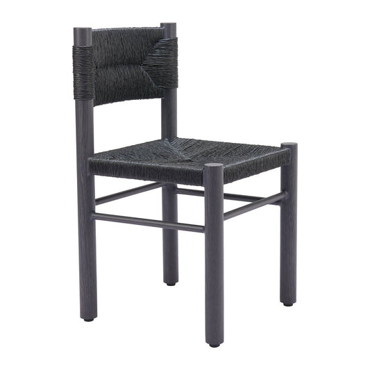 Silla para Restaurante y Jardín - ZUO ISKA - Varios Colores - Asiento y Respaldo en Ratán Sintético Tejido - 704049 - Zuo - NOGAL BEAT - Silla de Terraza