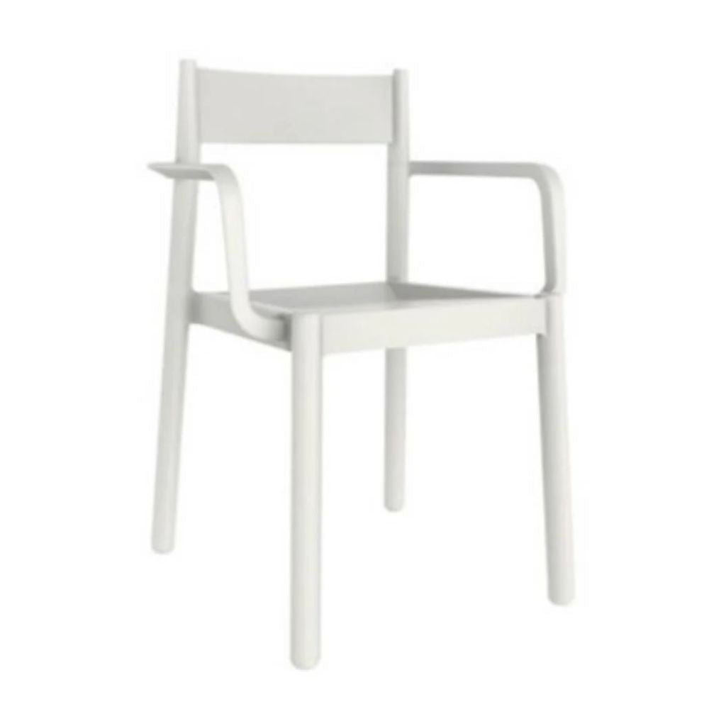 SILLA RESOL DANNA ARMCHAIR | Silla Ocasional para Cafetería Jardín | Inyectado PP | Protección UV | Interior + Exterior - 04526 - Resol - NOGAL BEAT - silla