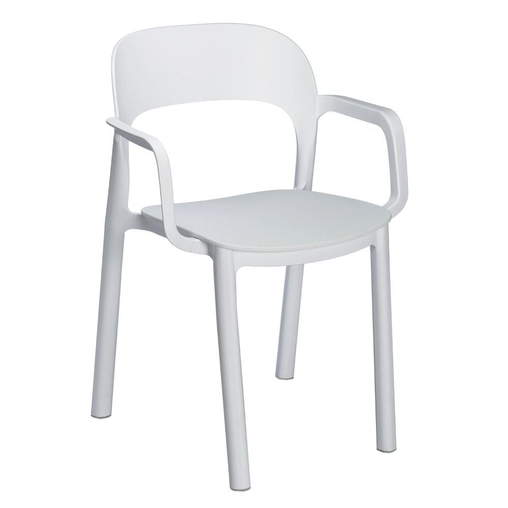 SILLA RESOL ONA ARMCHAIR | Silla Ocasional para Cafetería Jardín | Polipropileno | Protección UV | Interior + Exterior - 03689 - Resol - NOGAL BEAT - silla