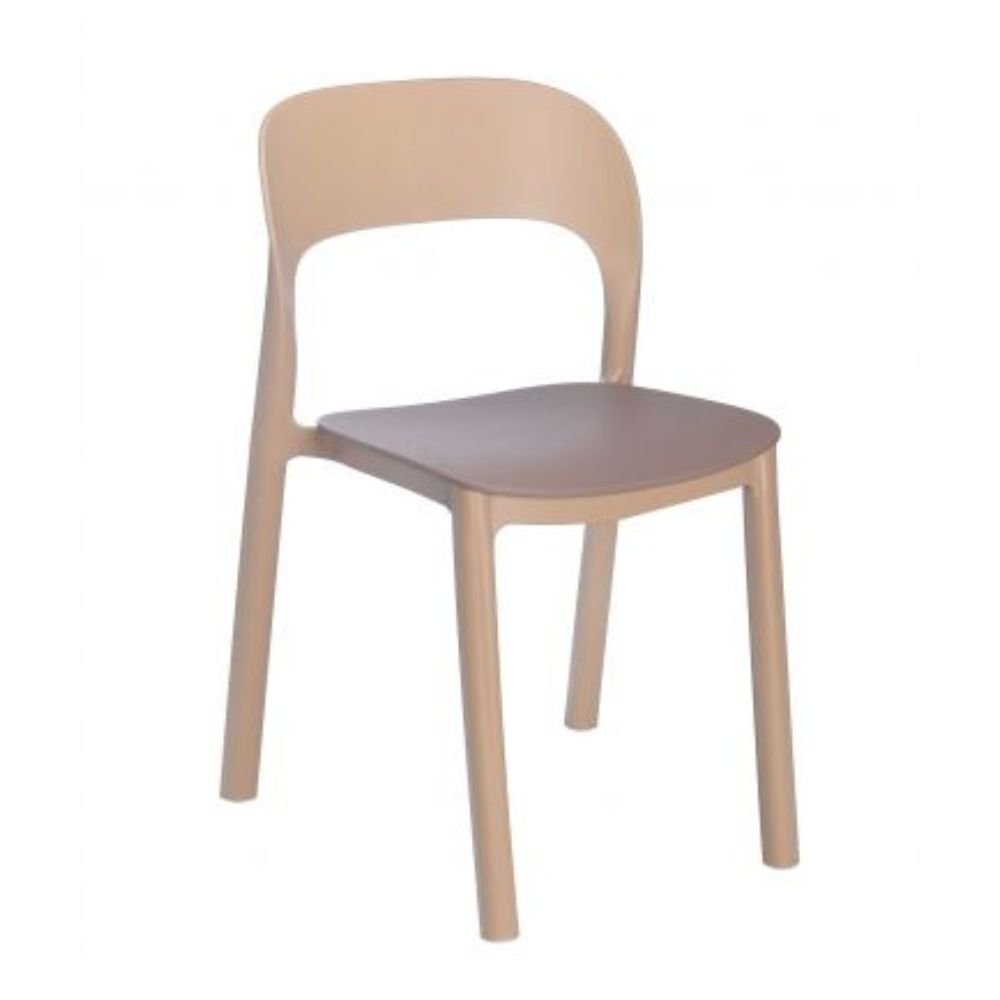 SILLA RESOL ONA | Silla Ocasional para Cafetería Jardín | Polipropileno | Protección UV | Interior + Exterior - 03706 - Resol - NOGAL BEAT - silla