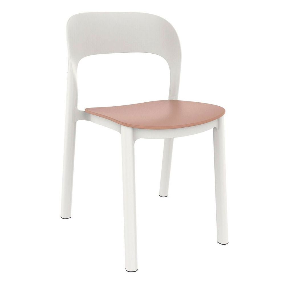 SILLA RESOL ONA | Silla Ocasional para Cafetería Jardín | Polipropileno | Protección UV | Interior + Exterior - 04276 - Resol - NOGAL BEAT - silla