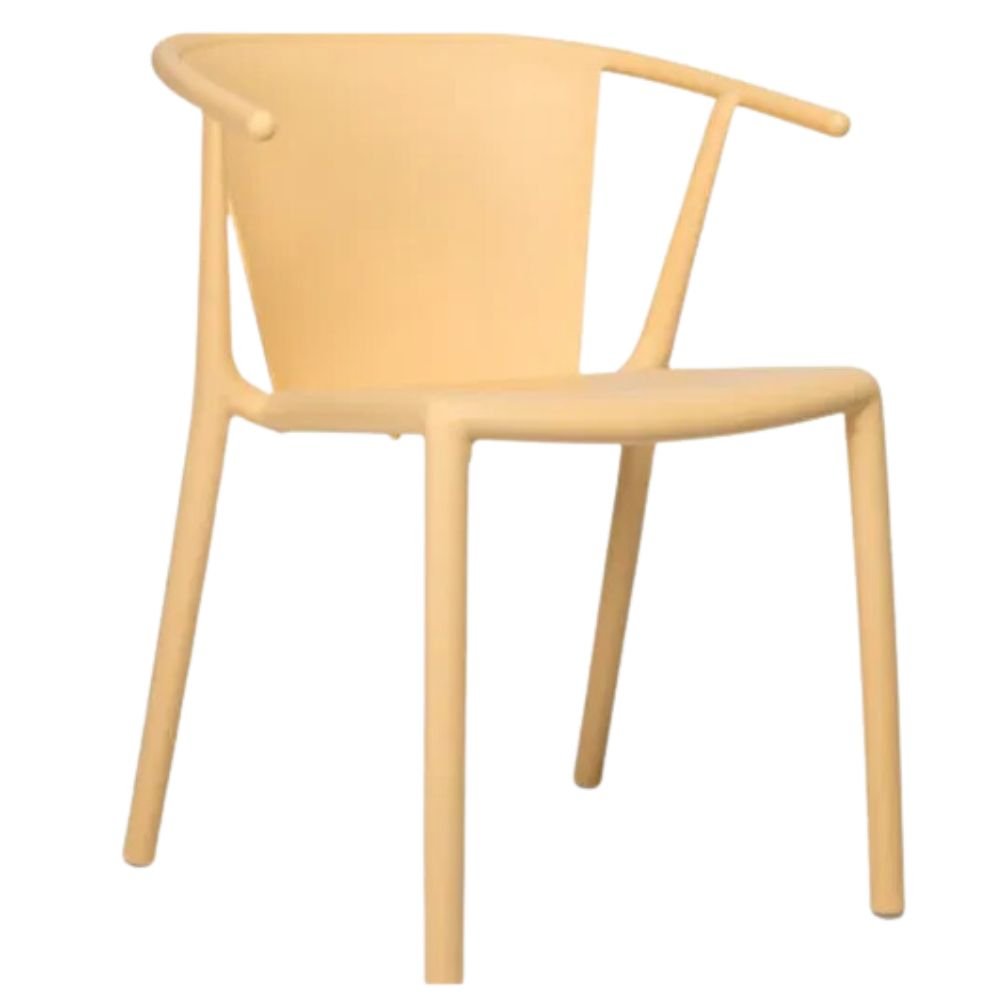 SILLA RESOL STEELY GREEN EDITION | Silla Ocasional | Fibra Vidrio | Polipropileno | Reciclada | Apilable | Protección UV | Brazos | Interior + Exterior - 05504 - Resol - NOGAL BEAT - Sillas