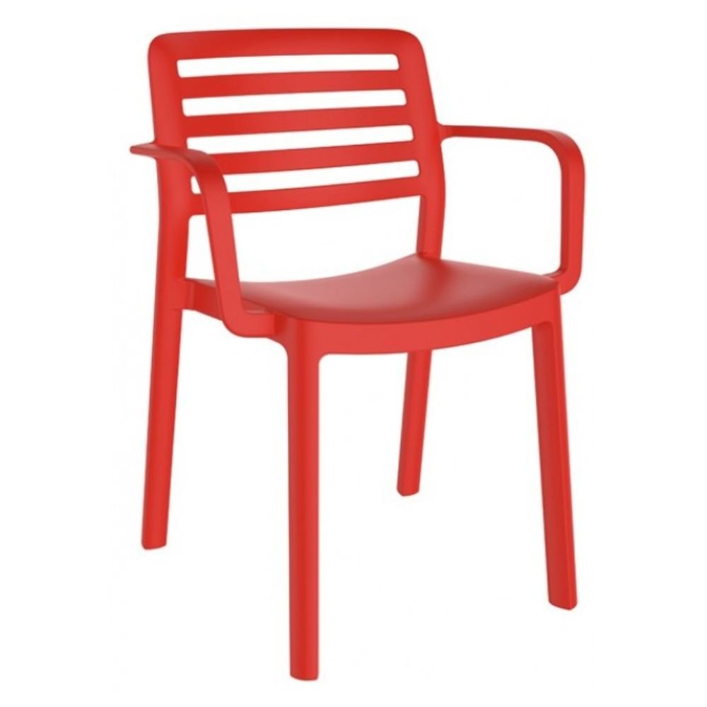 SILLA RESOL WIND ARMCHAIR | Silla Ocasional para Cafetería Jardín | Polipropileno | Protección UV | Interior + Exterior - 04564 - Resol - NOGAL BEAT - silla