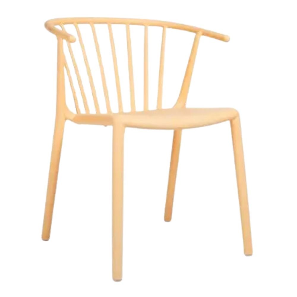 SILLA RESOL WOODY GREEN EDITION | Silla Ocasional | Fibra Vidrio | Polipropileno | Reciclada | Apilable | Protección UV | Interior + Exterior - 05512 - Resol - NOGAL BEAT - Sillas