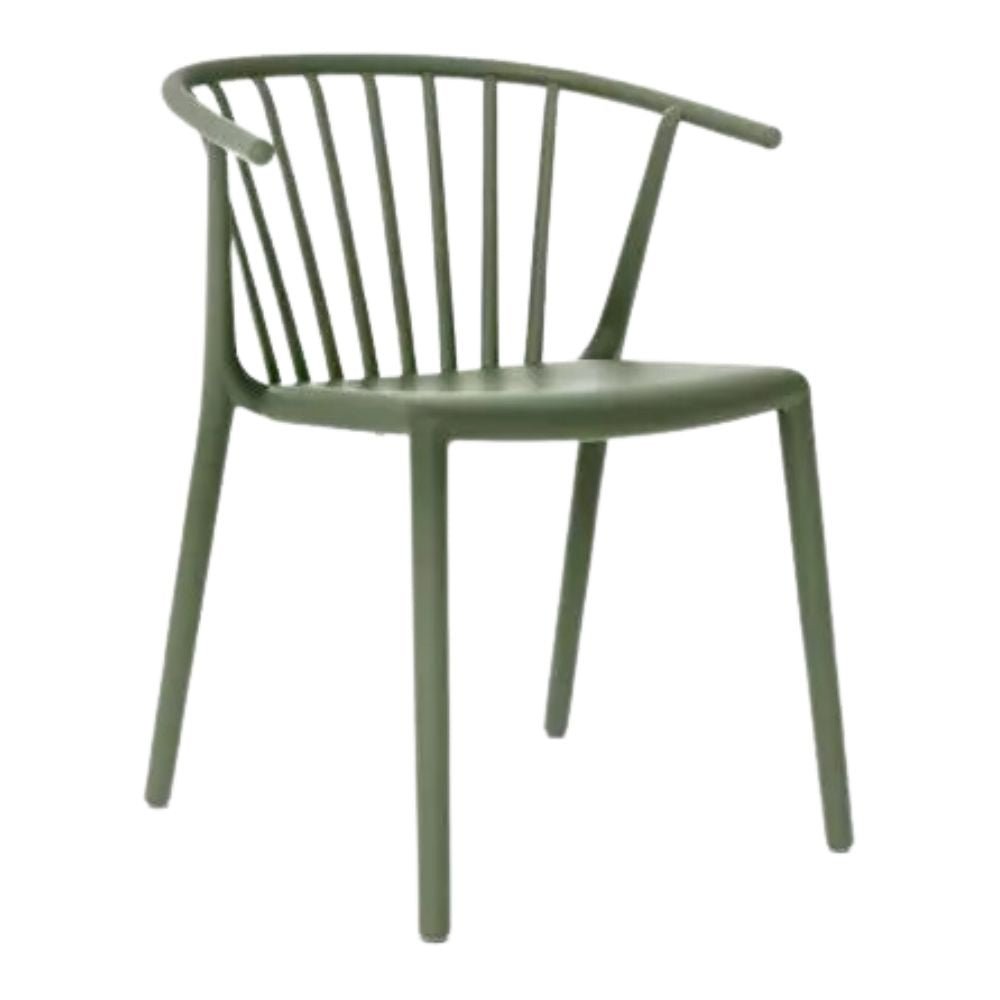 SILLA RESOL WOODY | Silla Ocasional | Fibra Vidrio | Polipropileno | Apilable | Protección UV | Interior + Exterior - 04150 - Resol - NOGAL BEAT - Sillas