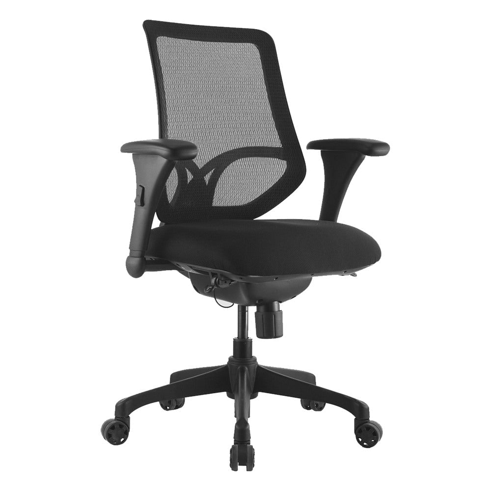 Silla Semi Ejecutiva de Área Administrativa - GEBESA HALI - Negro - Respaldo en Malla y Asiento Acolchado - GDDH500TZ00 - GEBESA - NOGAL BEAT - Silla Ejecutiva