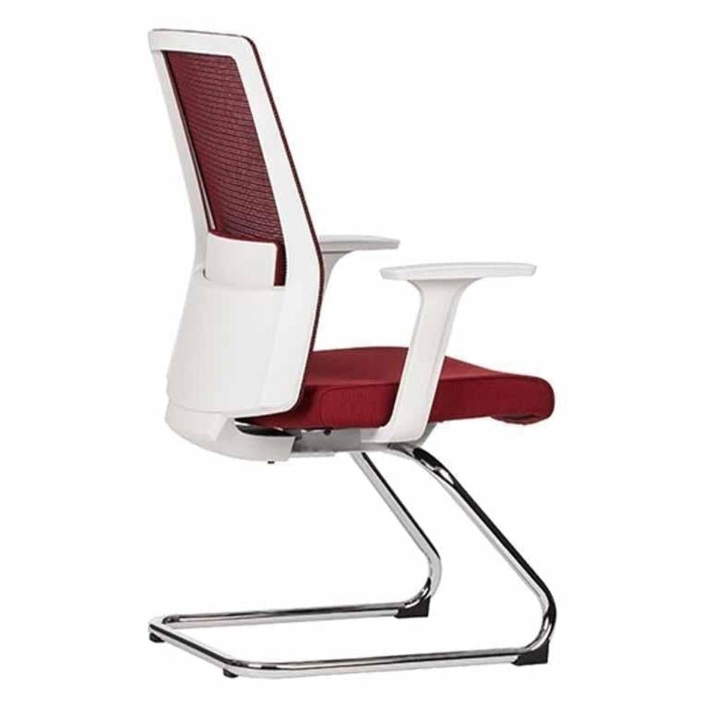 SILLA TECHNO ARTIC VISITA | Silla para Visita Consultorio Salas de Espera Vestibulo para Visitas | Base Estrella Nylon con Rodajas | Varios Colores | Smartmesh | Interior - ARTIC VISITA Gris - Techno - NOGAL BEAT - Sillas