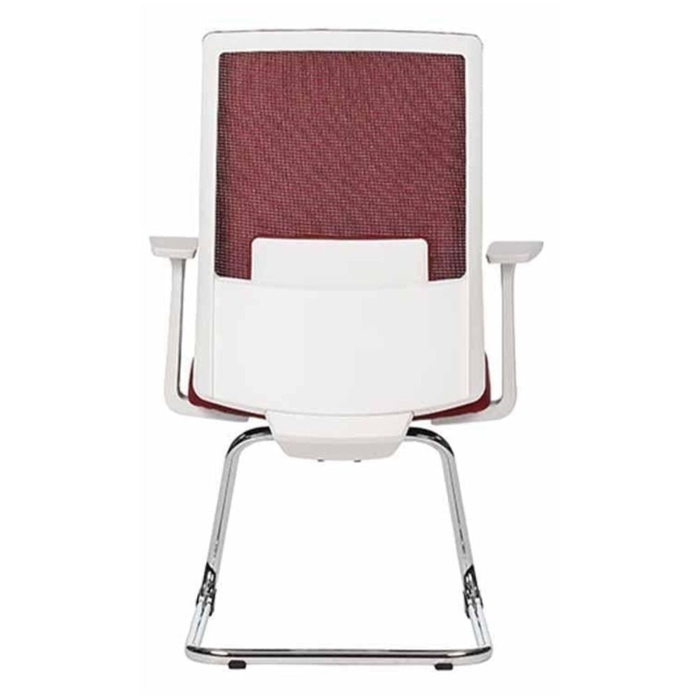 SILLA TECHNO ARTIC VISITA | Silla para Visita Consultorio Salas de Espera Vestibulo para Visitas | Base Estrella Nylon con Rodajas | Varios Colores | Smartmesh | Interior - ARTIC VISITA Gris - Techno - NOGAL BEAT - Sillas