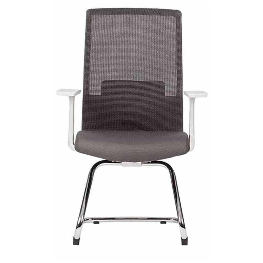 SILLA TECHNO ARTIC VISITA | Silla para Visita Consultorio Salas de Espera Vestibulo para Visitas | Base Estrella Nylon con Rodajas | Varios Colores | Smartmesh | Interior - ARTIC VISITA Gris - Techno - NOGAL BEAT - Sillas