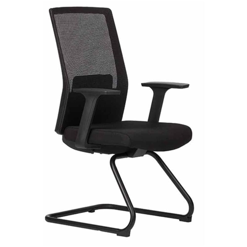 SILLA TECHNO ARTIC VISITA | Silla para Visita Consultorio Salas de Espera Vestibulo para Visitas | Base Estrella Nylon con Rodajas | Varios Colores | Smartmesh | Interior - ARTIC VISITA Gris - Techno - NOGAL BEAT - Sillas