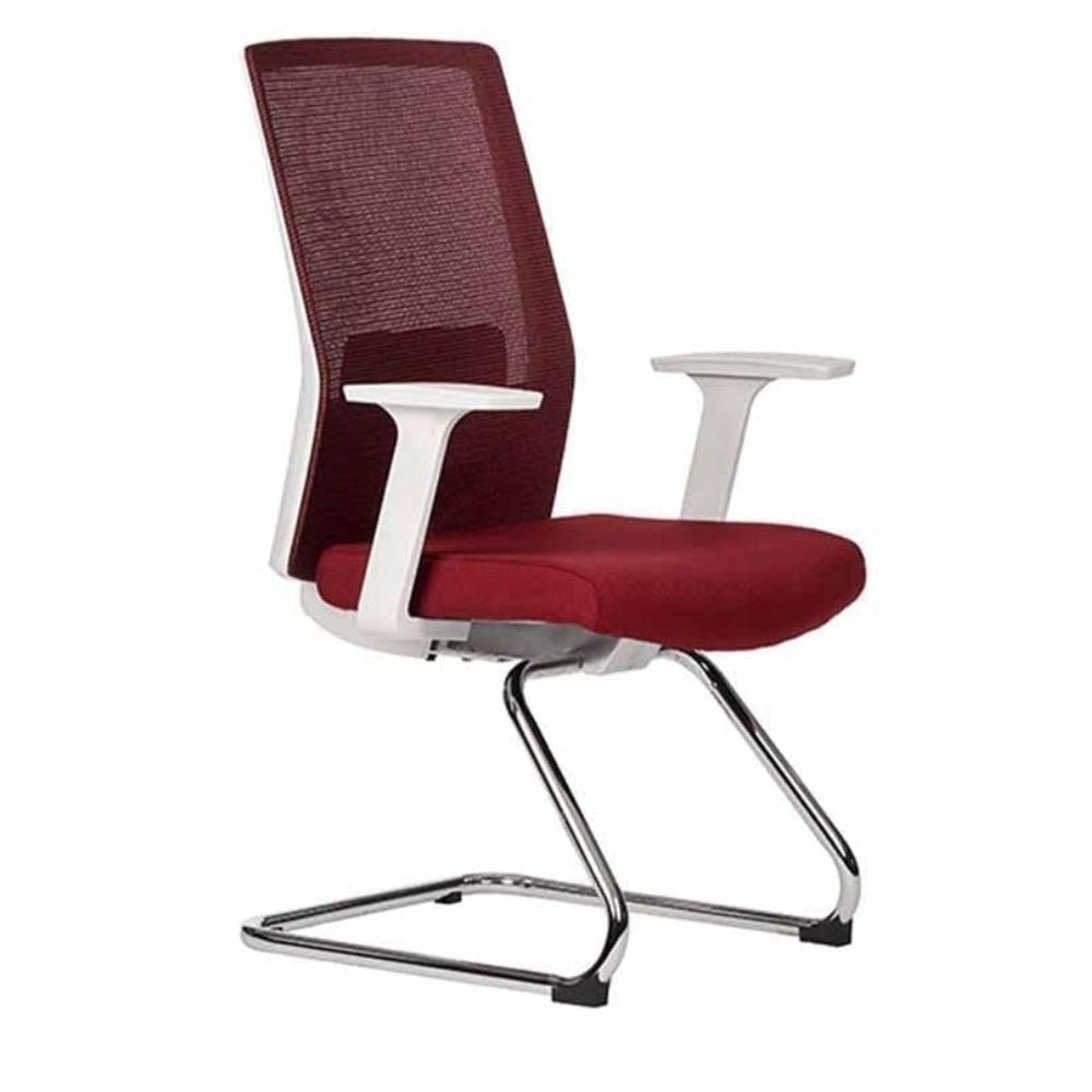 SILLA TECHNO ARTIC VISITA | Silla para Visita Consultorio Salas de Espera Vestibulo para Visitas | Base Estrella Nylon con Rodajas | Varios Colores | Smartmesh | Interior - ARTIC VISITA Gris - Techno - NOGAL BEAT - Sillas