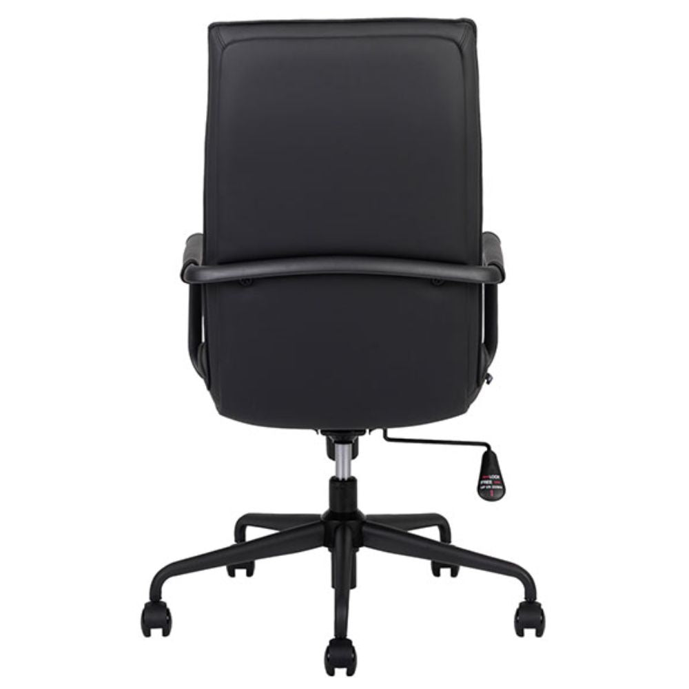 SILLA TECHNO BOND RESPALDO BAJO | Silla Operativa de Respaldo Bajo | Base Metal Estrella | Rodajas | Descansabrazos | Reclinable | Technoleather | Interior - Bond Respaldo Bajo - Techno - NOGAL BEAT - Silla de oficina