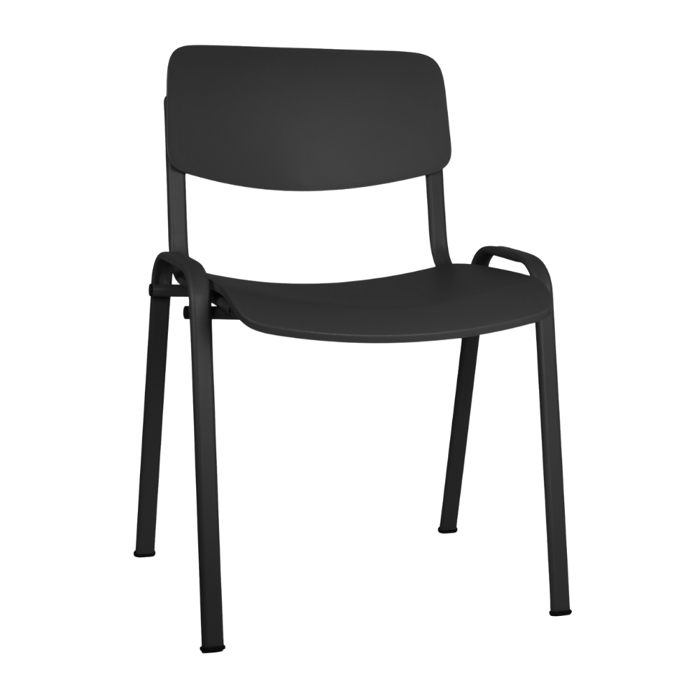 Silla de visita OFFIHO Milk OHV-66 apilable con asiento y respaldo de polipropileno y base de 4 puntas