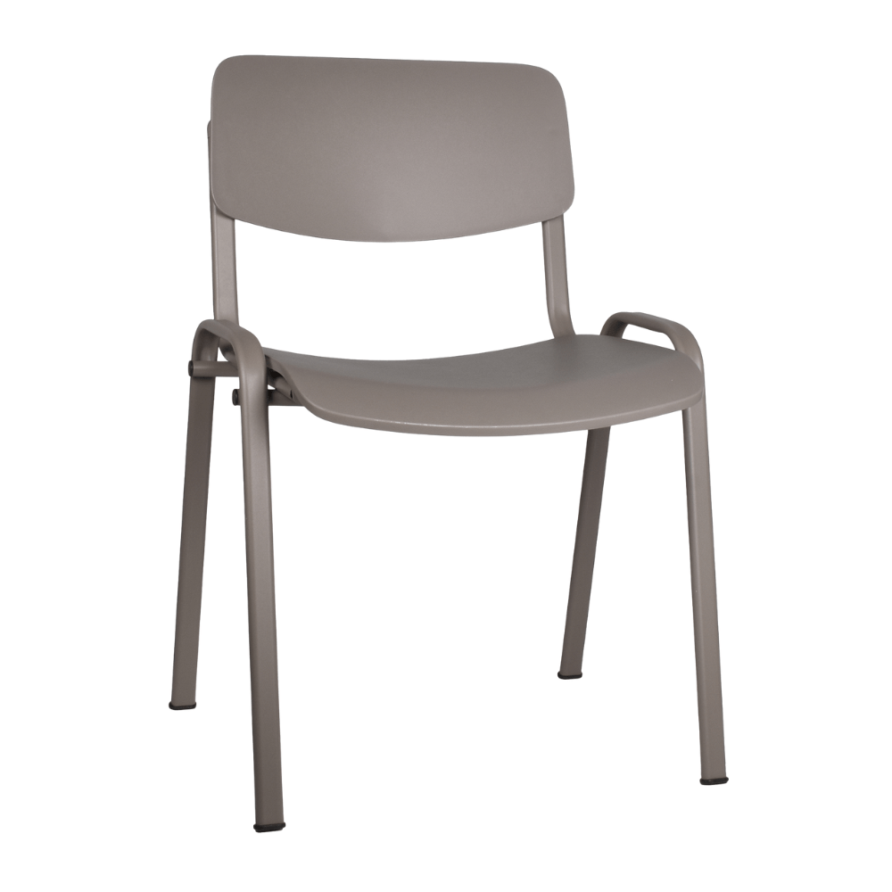 Silla de visita OFFIHO Milk OHV-66 apilable con asiento y respaldo de polipropileno y base de 4 puntas