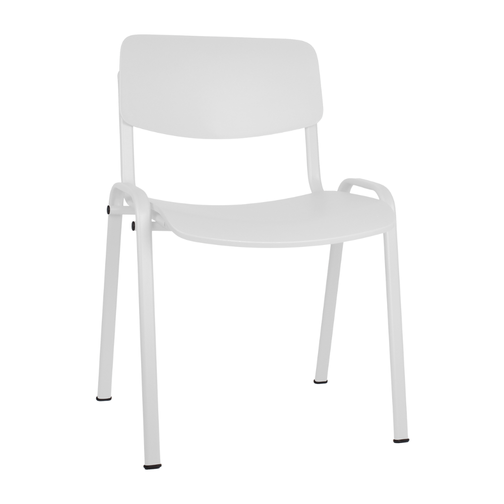 Sillas de Oficina Visita Ergonómica - OFFIHO MILK OHV - 66 - Varios Colores - Asiento y Respaldo en Polipropileno - OHV - 66 - OFFIHO - NOGAL BEAT - Sillas de oficina