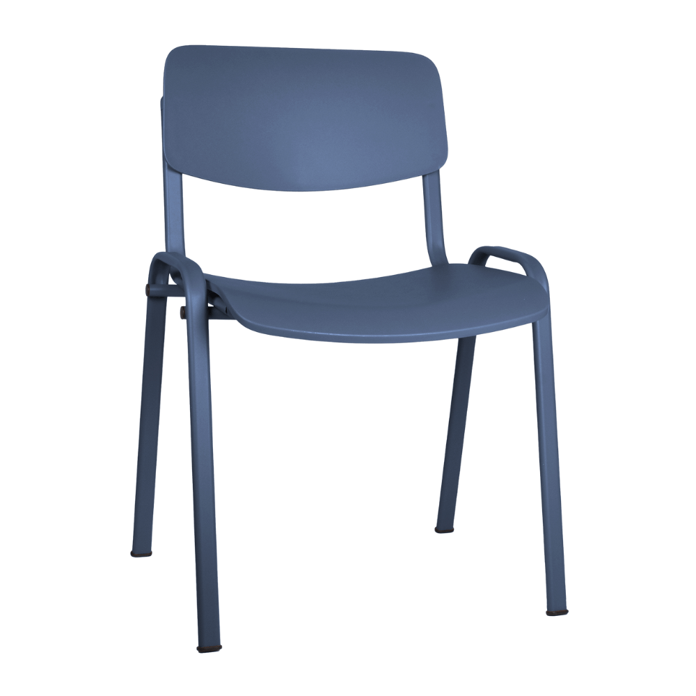 Silla de visita OFFIHO Milk OHV-66 apilable con asiento y respaldo de polipropileno y base de 4 puntas