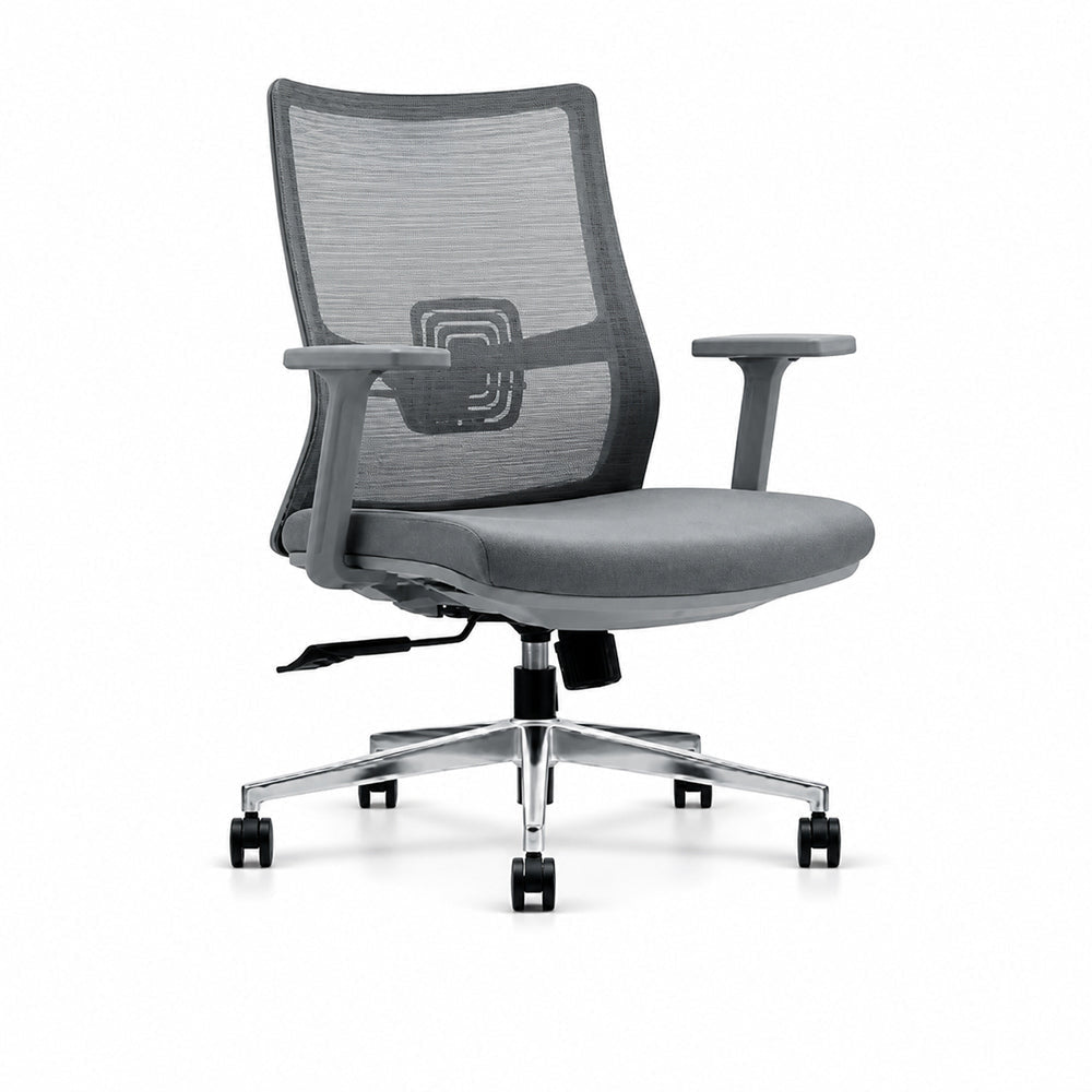 Sillón de Oficina Ejecutivo Respaldo Alto - VERSA ALTUS VITALIA - Estructura Aluminio - Mecanismo Reclinable con Bloqueo en Tres Posiciones - AL-2646 - VERSA - NOGAL BEAT - Silla Ejecutiva