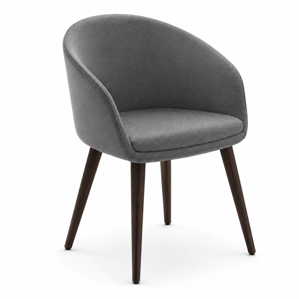 Sillón de recepción 1 plaza LABENZE GALA con respaldo curvo y descansabrazos, tapizado.