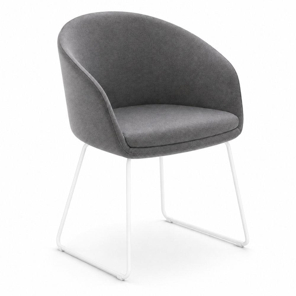 Sillón de Recepción 1 Plaza - LABENZE GALA - Varios Colores - Tapizado con Respaldo y Descansabrazos - 155-33035-BCO GRADO 0 - Labenze - NOGAL BEAT - Sillón Ocasional