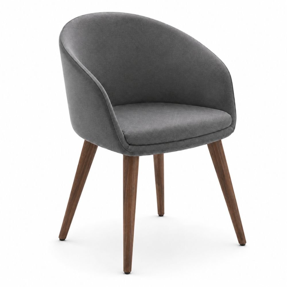 Sillón de recepción 1 plaza LABENZE GALA con respaldo curvo y descansabrazos, tapizado.