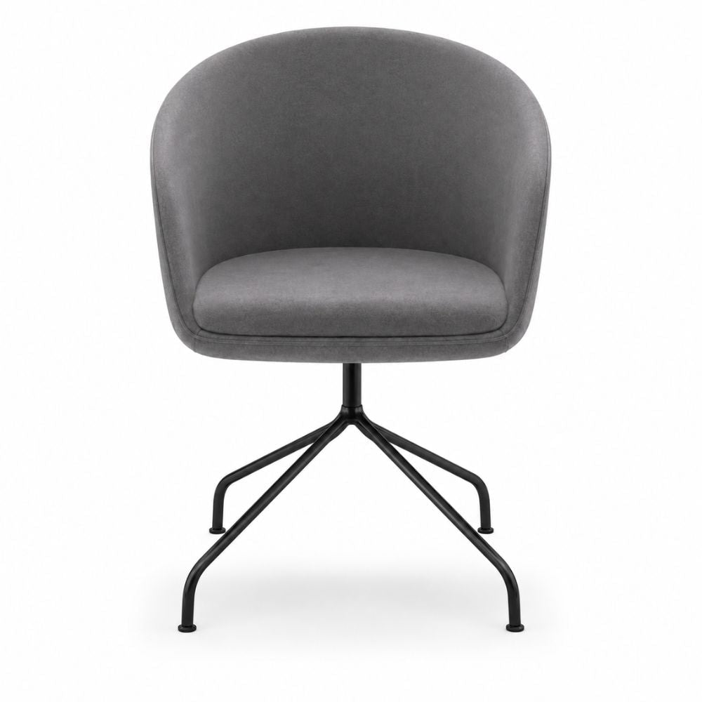 Sillón de recepción 1 plaza LABENZE GALA con respaldo curvo y descansabrazos, tapizado.