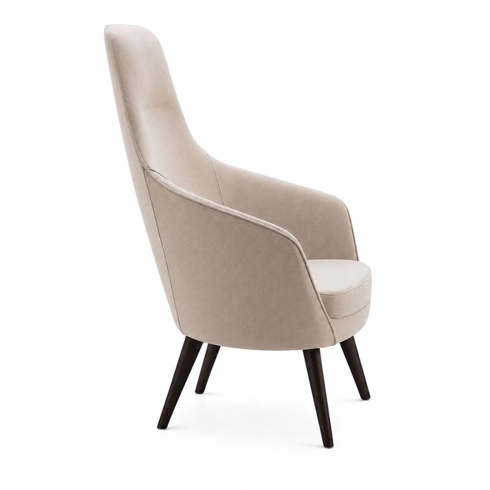 Sillón de recepción 1 plaza Labenze Nora tapizado con respaldo alto y descansabrazos