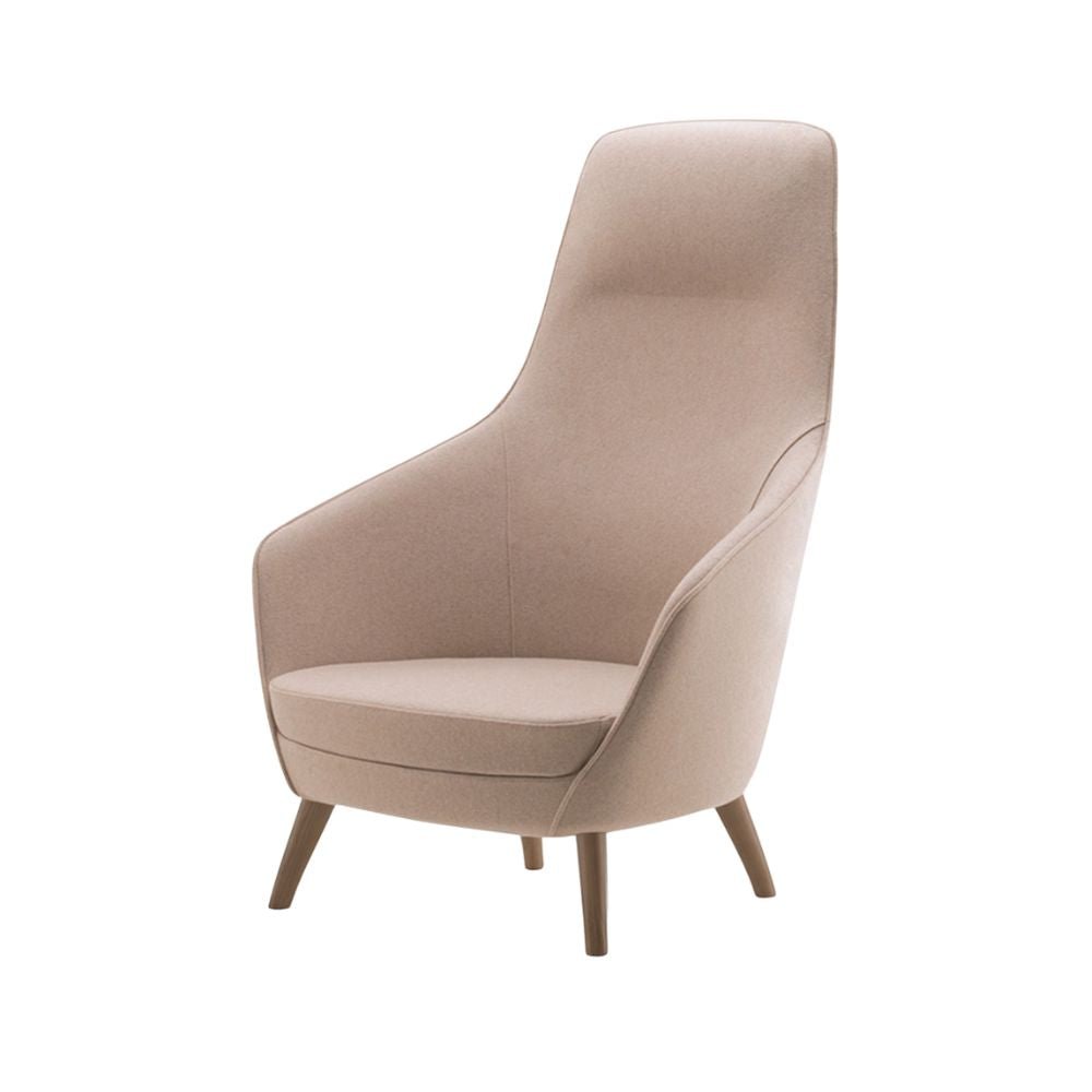 Sillón de Recepción 1 Plaza - LABENZE NORA - Varios Colores - Tapizado con Respaldo Alto y Descansabrazos - 155 - 20270 - 000 - TAP0 - Labenze - NOGAL BEAT - Sillon