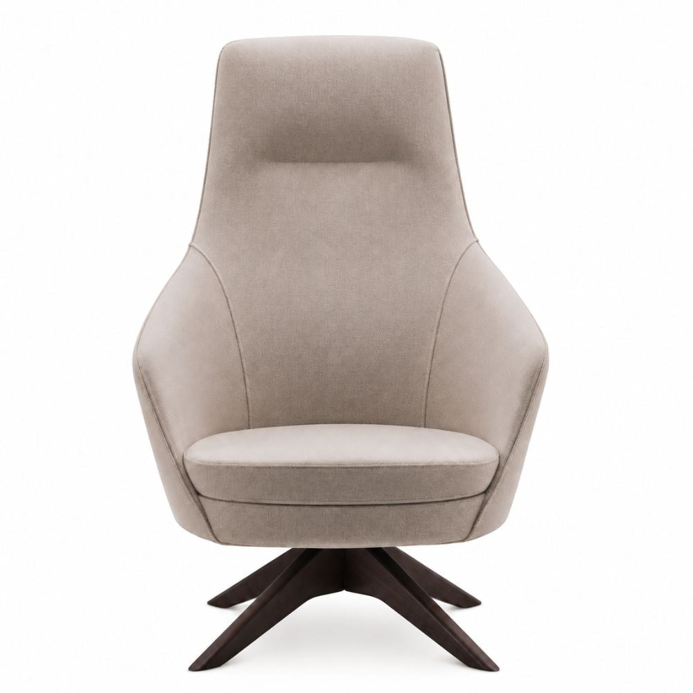 Sillón de recepción 1 plaza Labenze Nora tapizado con respaldo alto y descansabrazos