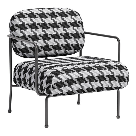 Sillón Ocasional para Área de Descanso - ZUO ULET - Multicolor - Asiento y Respaldo Tapizados en Tejido Texturizado - 110206 - Zuo - NOGAL BEAT - Sillón Ocasional
