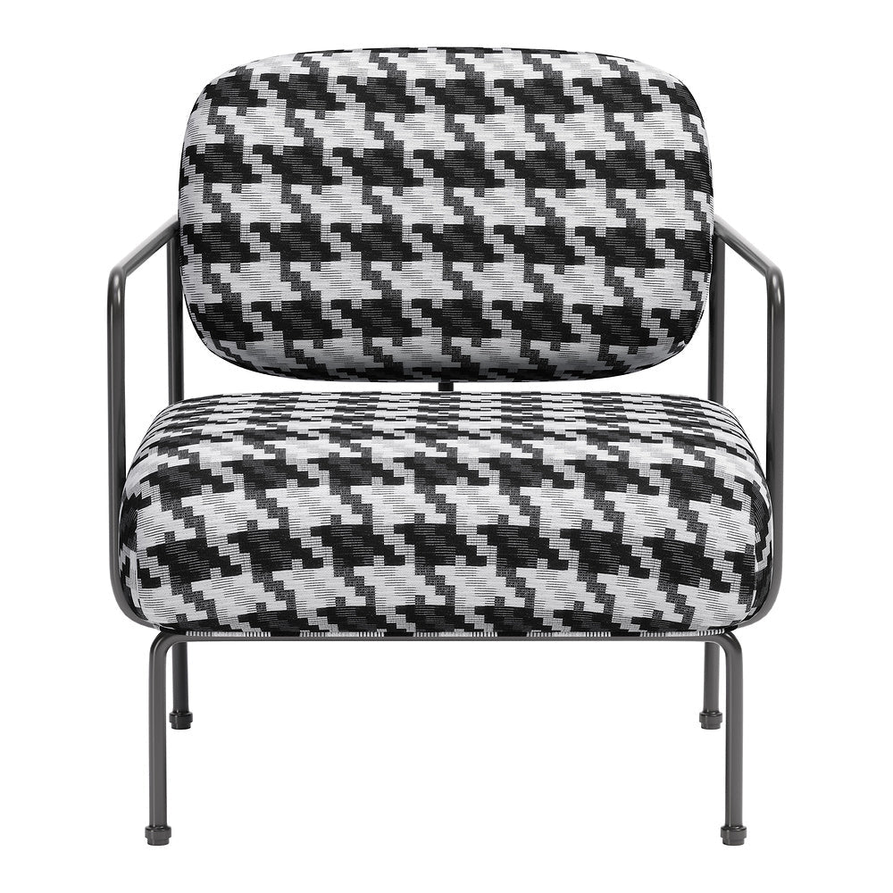 Sillón Ocasional para Área de Descanso - ZUO ULET - Multicolor - Asiento y Respaldo Tapizados en Tejido Texturizado - 110206 - Zuo - NOGAL BEAT - Sillón Ocasional