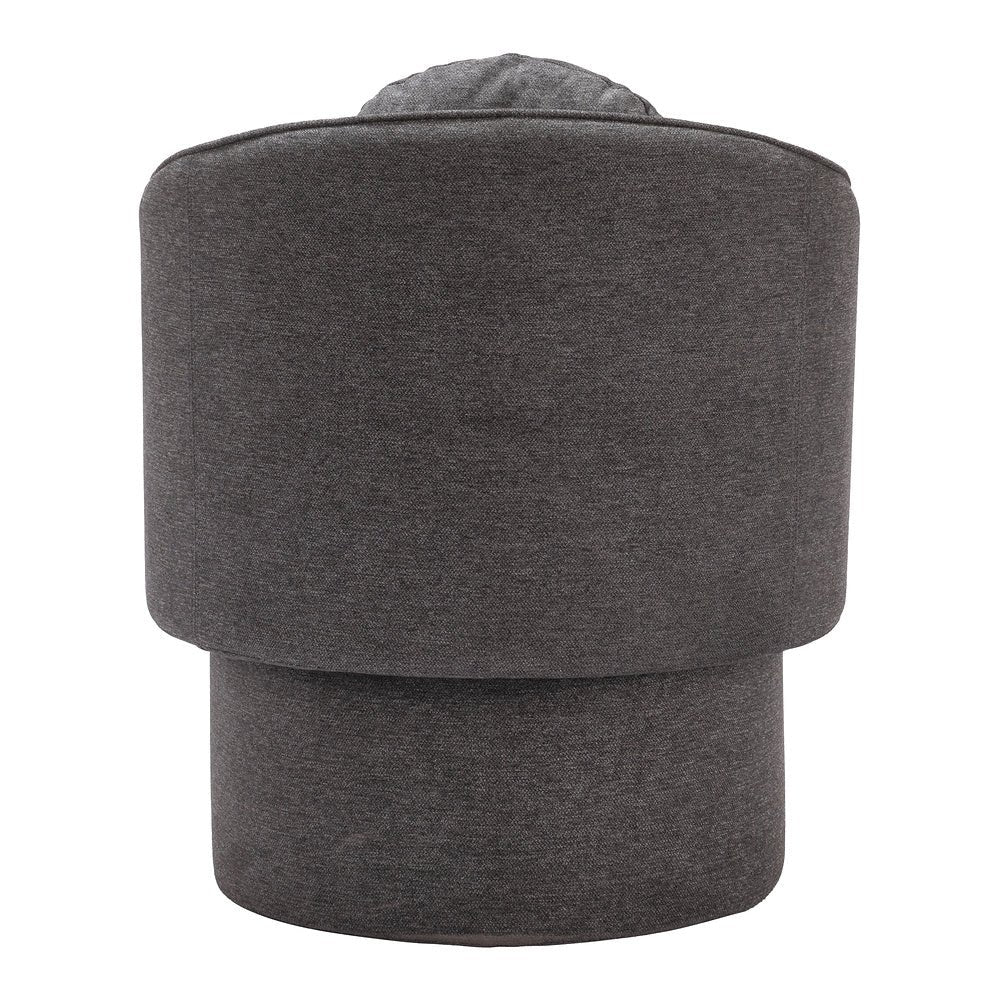 Sillón Ocasional para Consultorio - ZUO OLYA - Gris Trufa - Asiento y Respaldo Tapizados - 110014 - Zuo - NOGAL BEAT - Sillón Ocasional
