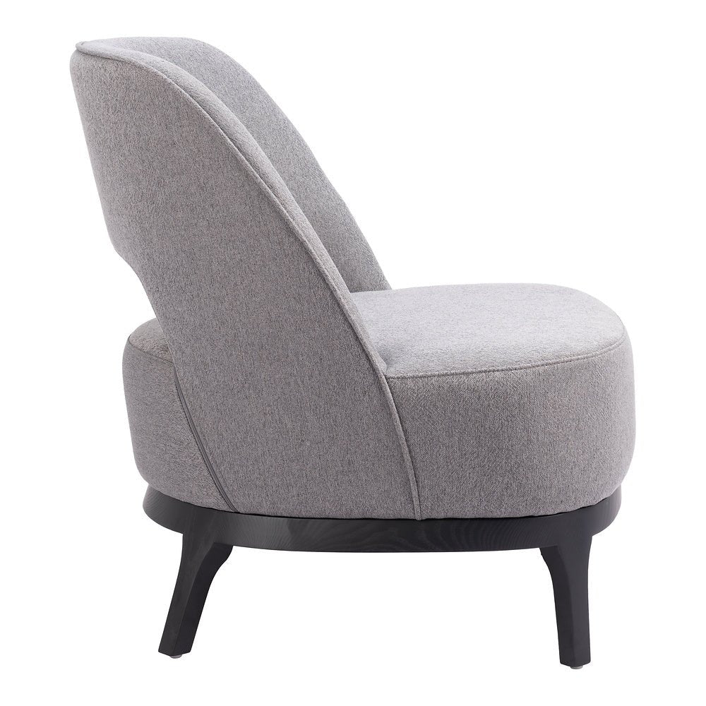 Sillón Ocasional para Sala de Espera - ZUO MISTLEY - Gris - Asiento y Respaldo Tapizados - 110110 - Zuo - NOGAL BEAT - Sillón Ocasional