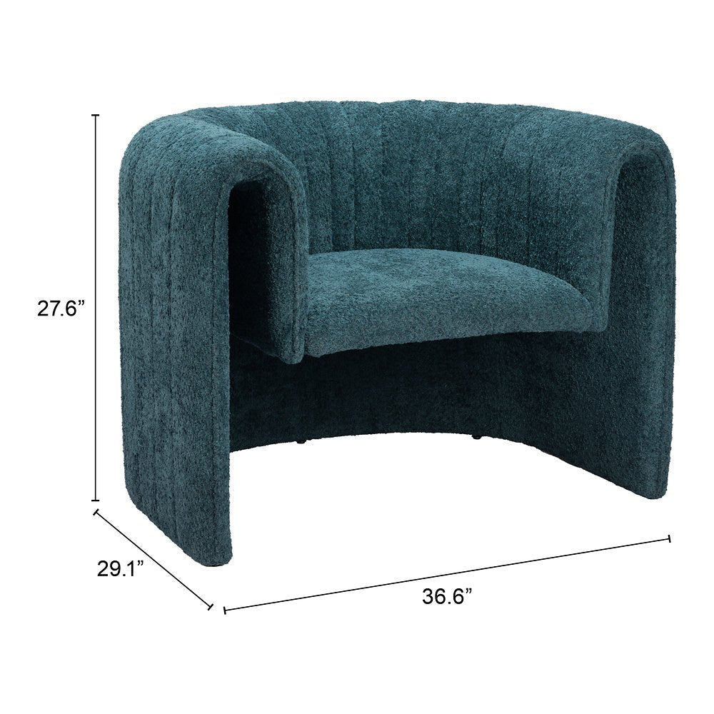 Sillón Ocasional para Sala de Espera - ZUO VIANA - Varios Colores - Asiento y Respaldo Tapizados - 110060 - Zuo - NOGAL BEAT - Sillón Ocasional