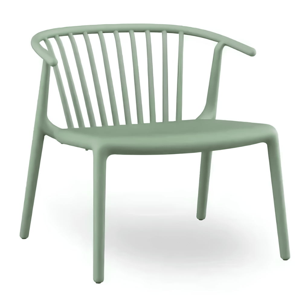 Sillón para Descanso con Brazos - RESOL WOODY LOUNGE - Varios Colores - Protección UV y Apilable - 6555 - Resol - NOGAL BEAT - Sillon