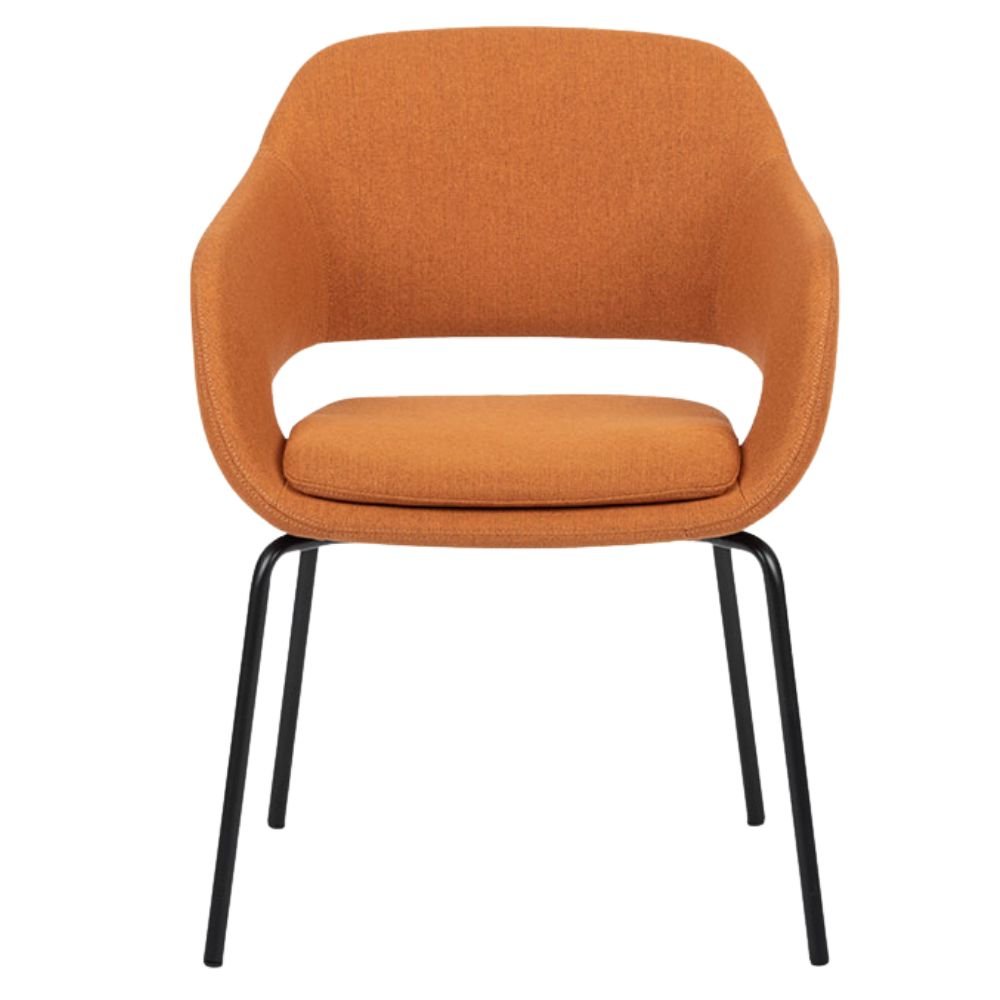 Sillón Para Recepción y Área De Espera - BRATTI VIBE 4 PUNTAS - Varios Colores - Tapizado - Bratti - NOGAL BEAT - silla