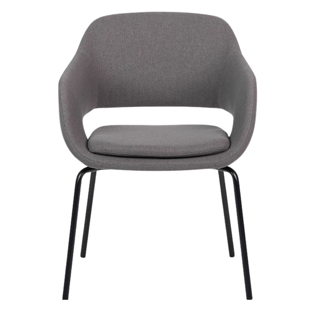 Sillón Para Recepción y Área De Espera - BRATTI VIBE 4 PUNTAS - Varios Colores - Tapizado - Bratti - NOGAL BEAT - silla