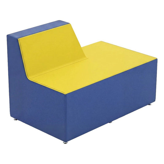 Sofá con Respaldo Bajo a un Extremo para Sala de Espera - GEBESA FOMCORE CONNECT - Tapizado - GFCA137482831 - GEBESA - NOGAL BEAT - Sillón Ocasional