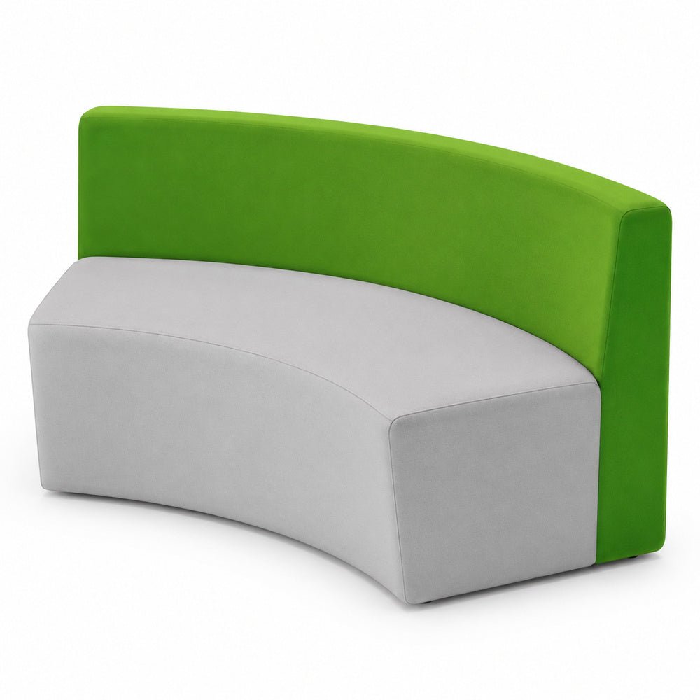 Sofá Curvo Interno para Recepción - GEBESA FOMCORE ARMLESS - Frente 168 cm - Alto 83 cm - Tapizado - GFCA020673133 - GEBESA - NOGAL BEAT - Sillón Ocasional