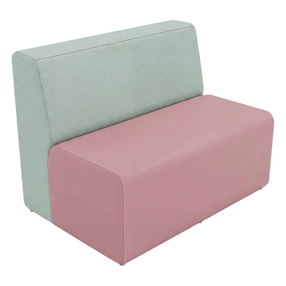 Sofá Doble Lineal para Recepción - GEBESA FOMCORE ARMLESS - Frente 113 cm - Alto 88 cm - Tapizado - GFCA017453135 - GEBESA - NOGAL BEAT - Sillón Ocasional