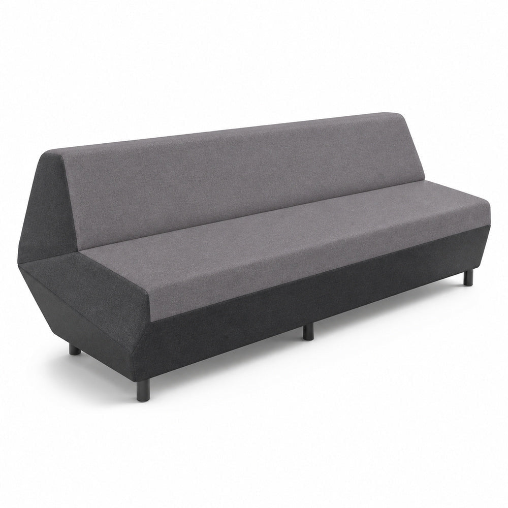 Sofá Modular Derecho Costado Recto - VERSA OFFSET - Frente 235 cm - VO-529DS - VERSA - NOGAL BEAT - Sillón Ocasional
