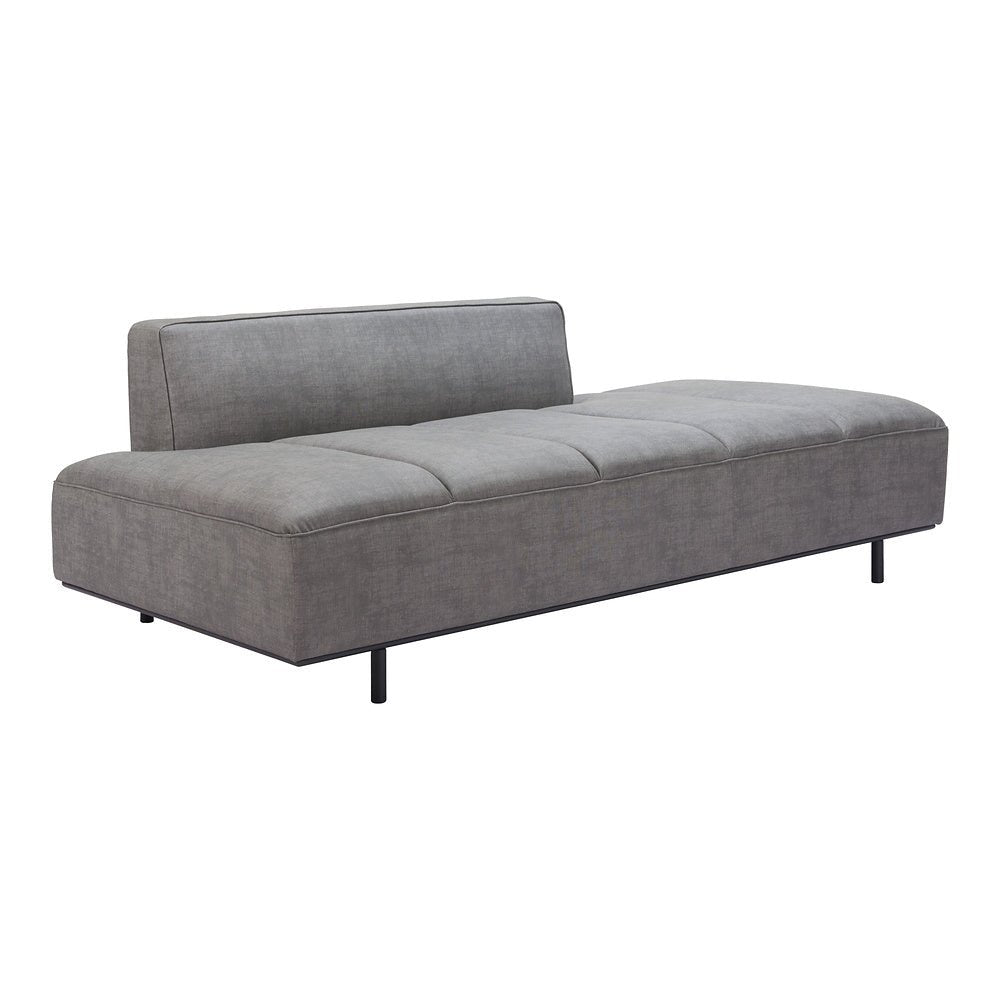 Sofá para Spa 3 Plazas - ZUO CONFECTION - Varios Colores - Asiento y Respaldo Tapizados en Piel Sintética - 110079 - Zuo - NOGAL BEAT - Sillón Ocasional