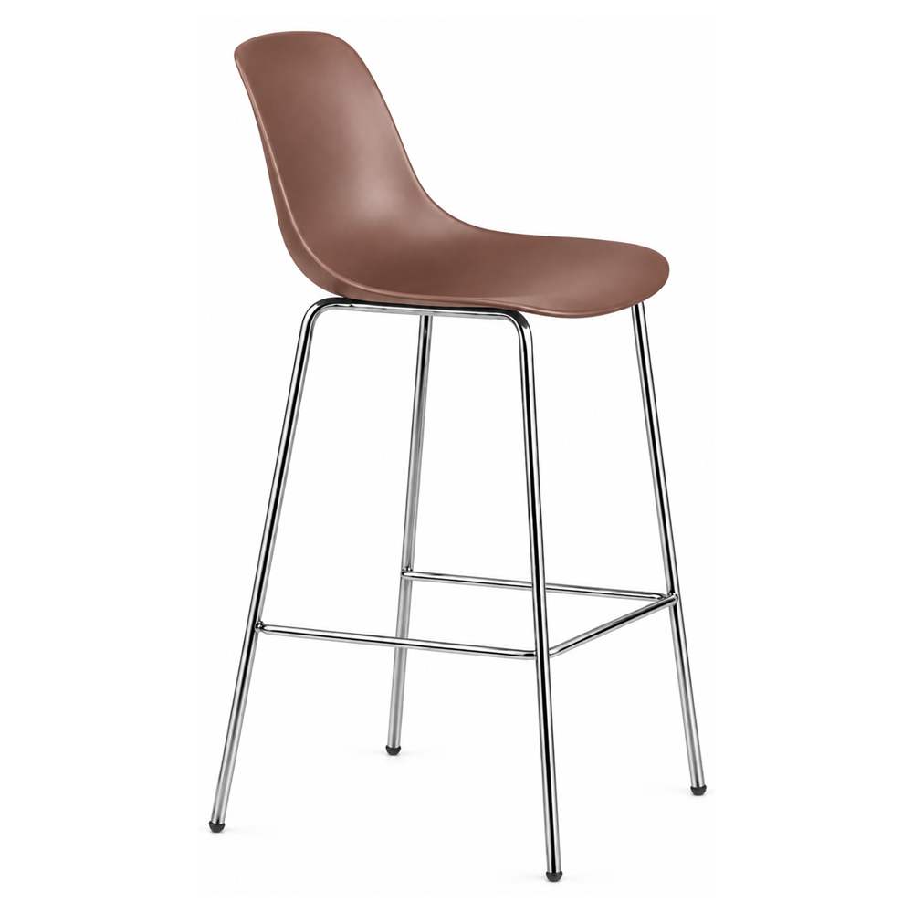 Taburete Comercial - INFINITI PURE LOOP MONO H76 4 PATAS - Varios Colores - Asiento en Polipropileno - Base Metálica 4 Patas