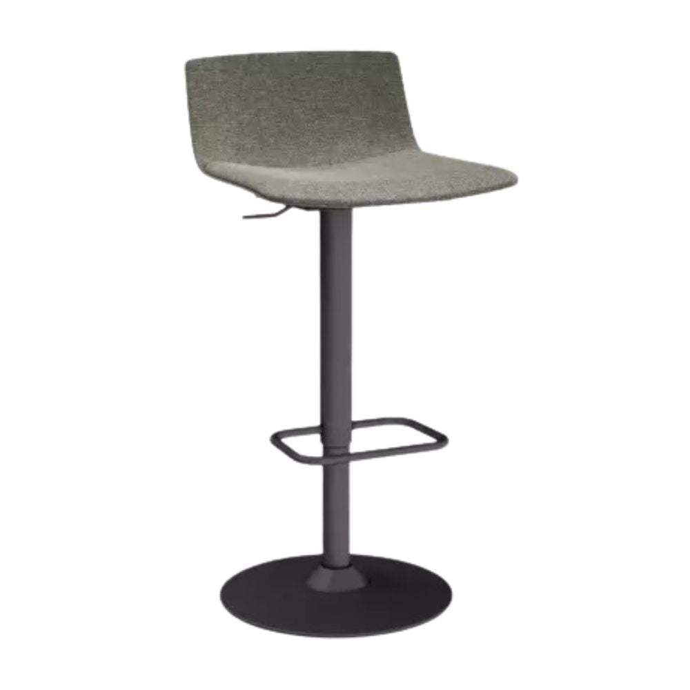 TABURETE RESOL SKIN PIE CENTRAL FULLY UPHOLSTERED | Taburete Ocasional para Comedor | 77 cm | Inyectado en Polipropileno | Tapizado Pie de Acero | Interior - 85983 + EGL49 - Resol - NOGAL BEAT - Taburete