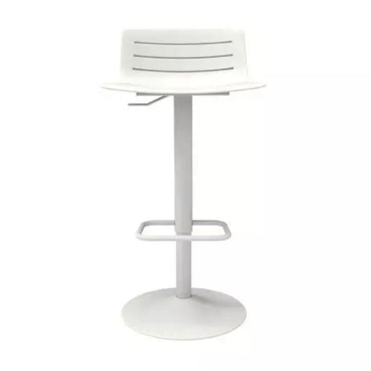 TABURETE RESOL SKIN PIE CENTRAL | Taburete Ocasional para Barra | 77 cm | Inyección PP Fibra de Vidrio | Estructura Acero Pintado | Interior - 03786 - Resol - NOGAL BEAT - Bancos