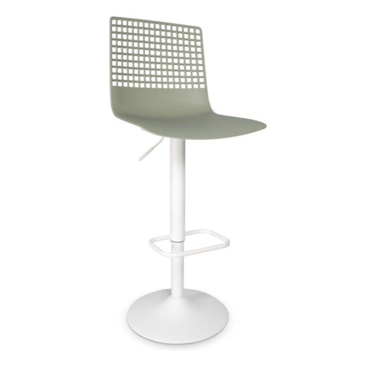 TABURETE RESOL WIRE PIE CENTRAL | Taburete Ocasional para Barra | 77 cm | Inyección PP Fibra de Vidrio | Estructura Acero Pintado | Interior - 04976 - Resol - NOGAL BEAT - Bancos