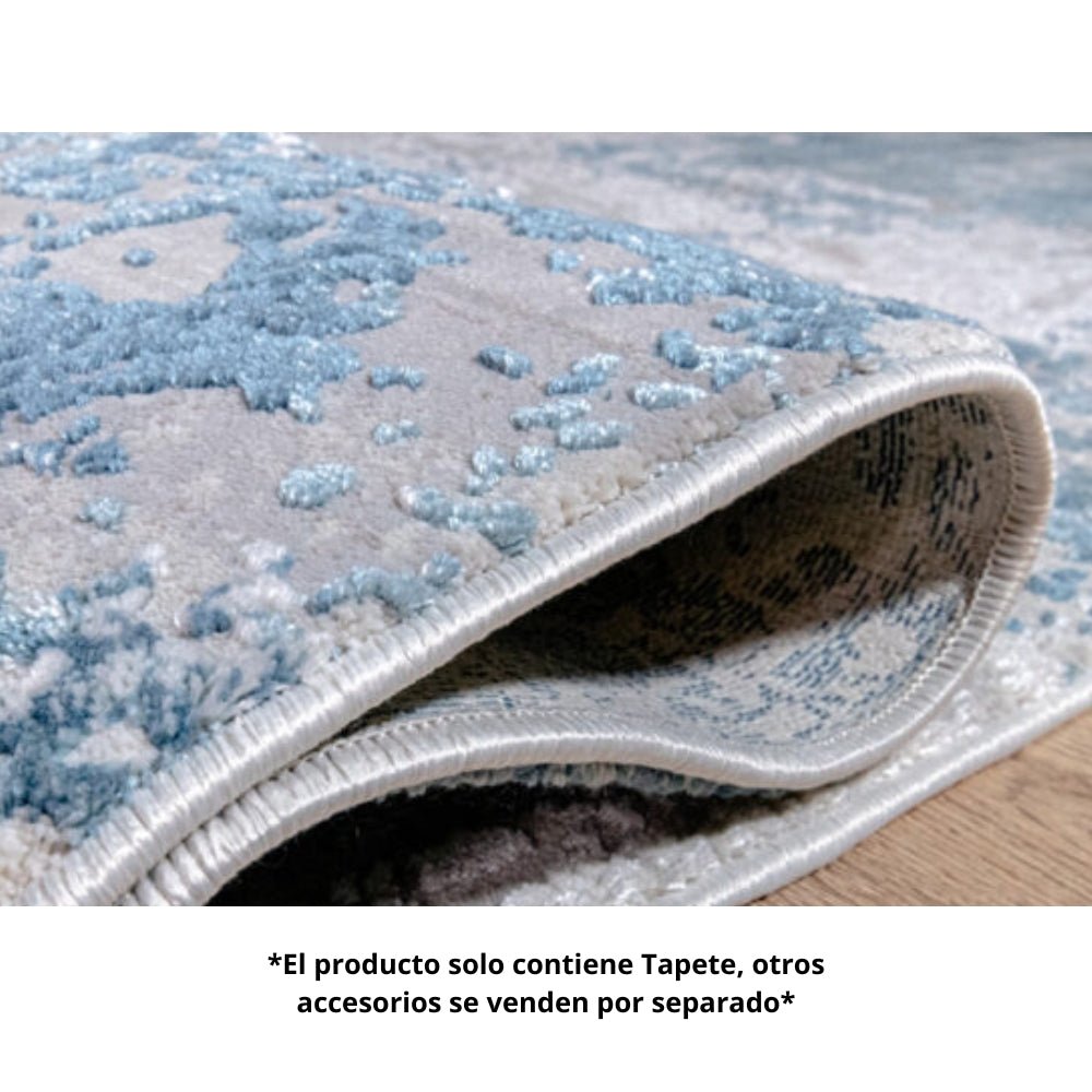 Tapete Decorativo para Recepción - LAVIN KEMER T2033 - Crema Azul - Rectangular Varias Medidas - T2033 - 60 x 90 - LAVIN - NOGAL BEAT - Tapetes